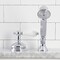 Kingston Brass KSK3331PLTR Transfer Valve Set For Roman Tub Faucet W/Hand Shower, Chrm KSK3331PLTR - alternate 2